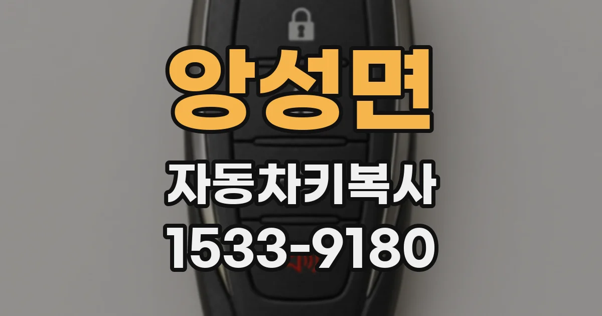 앙성면 자동차키복사