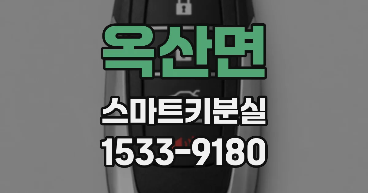 옥산면 스마트키분실