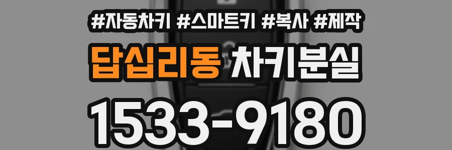 답십리동 차키분실