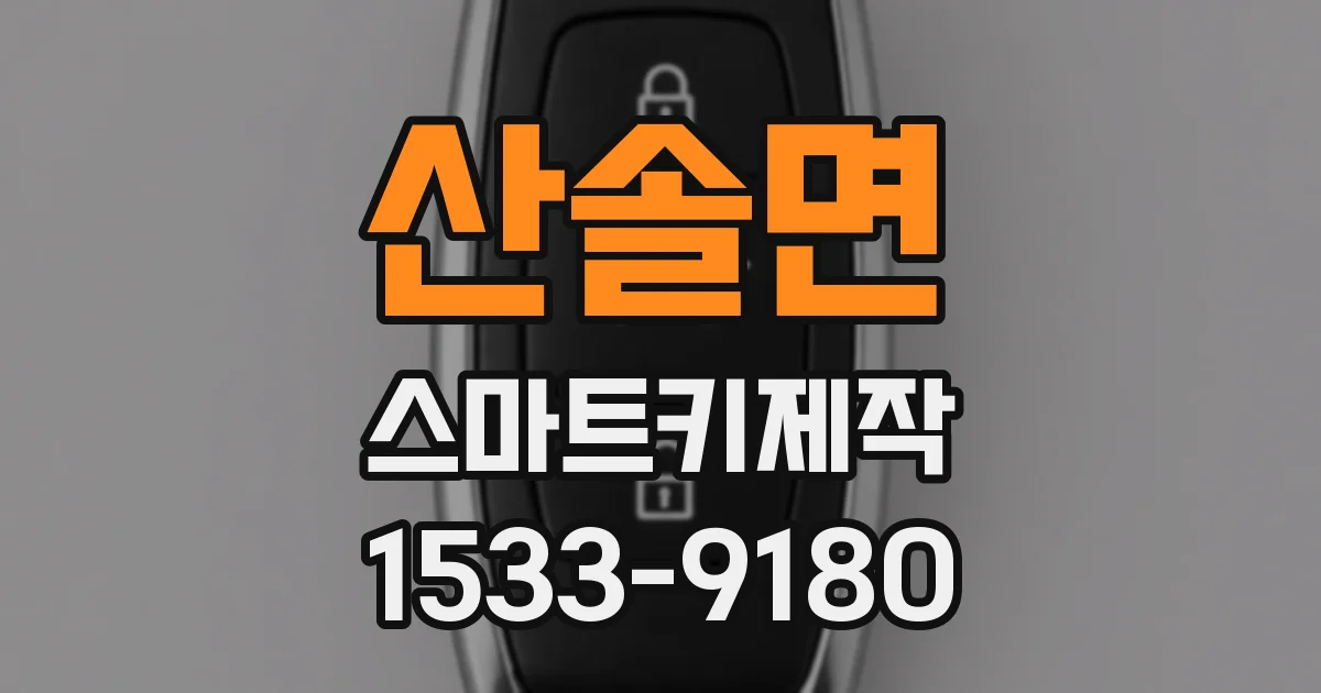 산솔면 스마트키제작