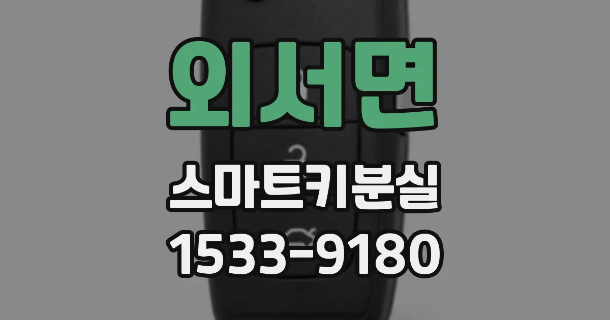 외서면 스마트키분실