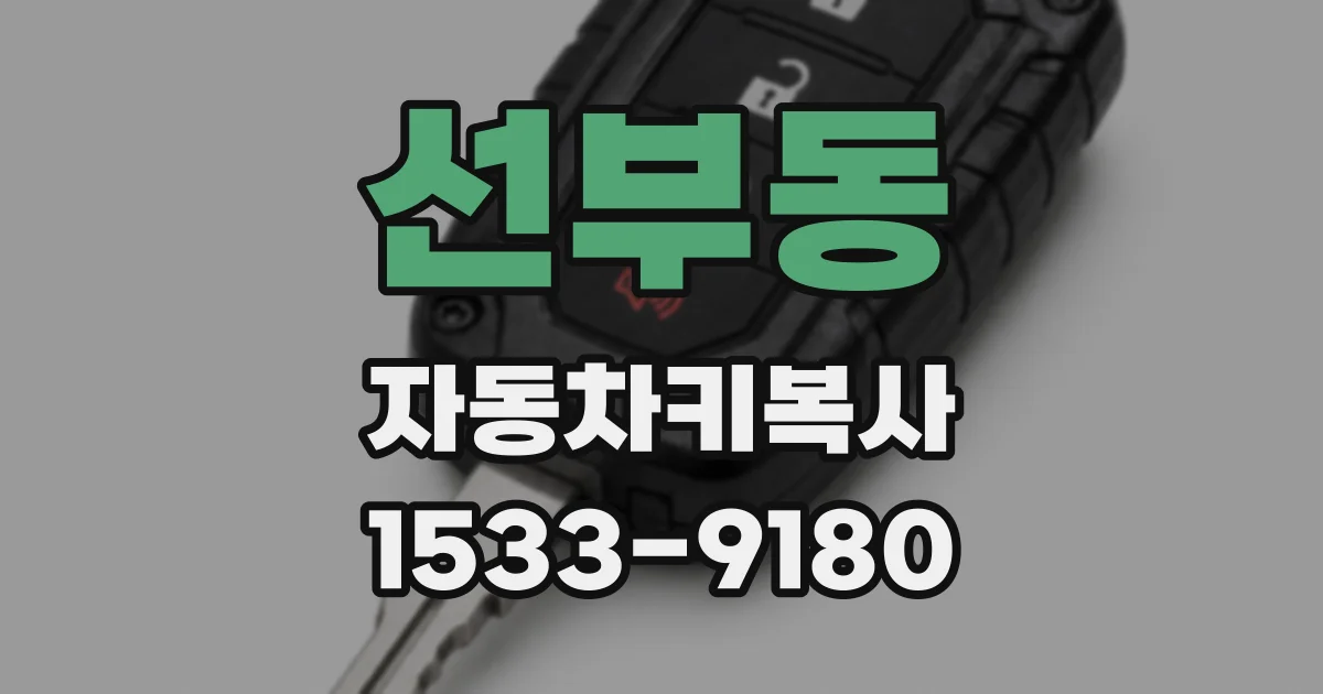 선부동 자동차키복사