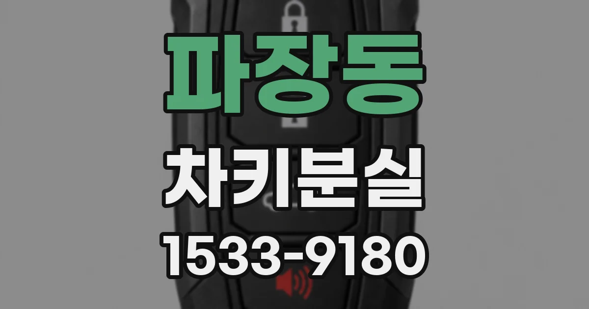 파장동 차키분실