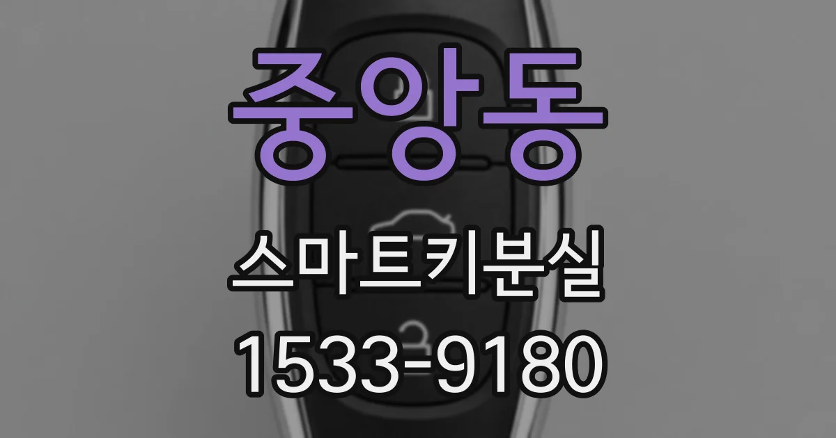 중앙동 스마트키분실