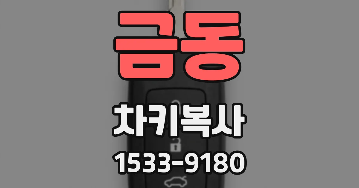 금동 차키복사