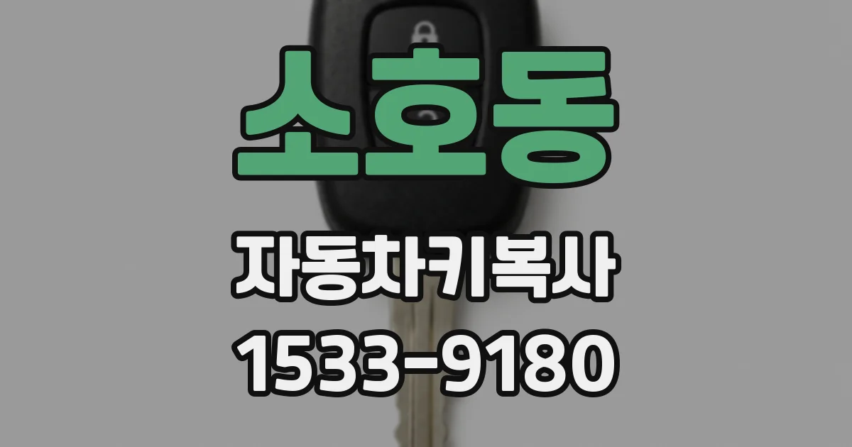 소호동 자동차키복사