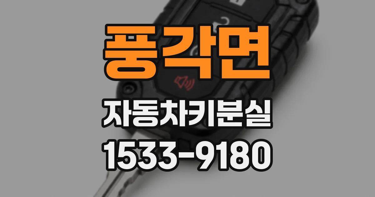 풍각면 자동차키분실