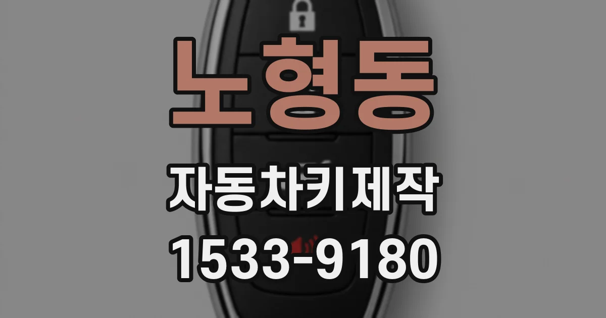 노형동 자동차키제작