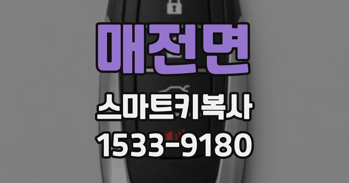 매전면 스마트키복사