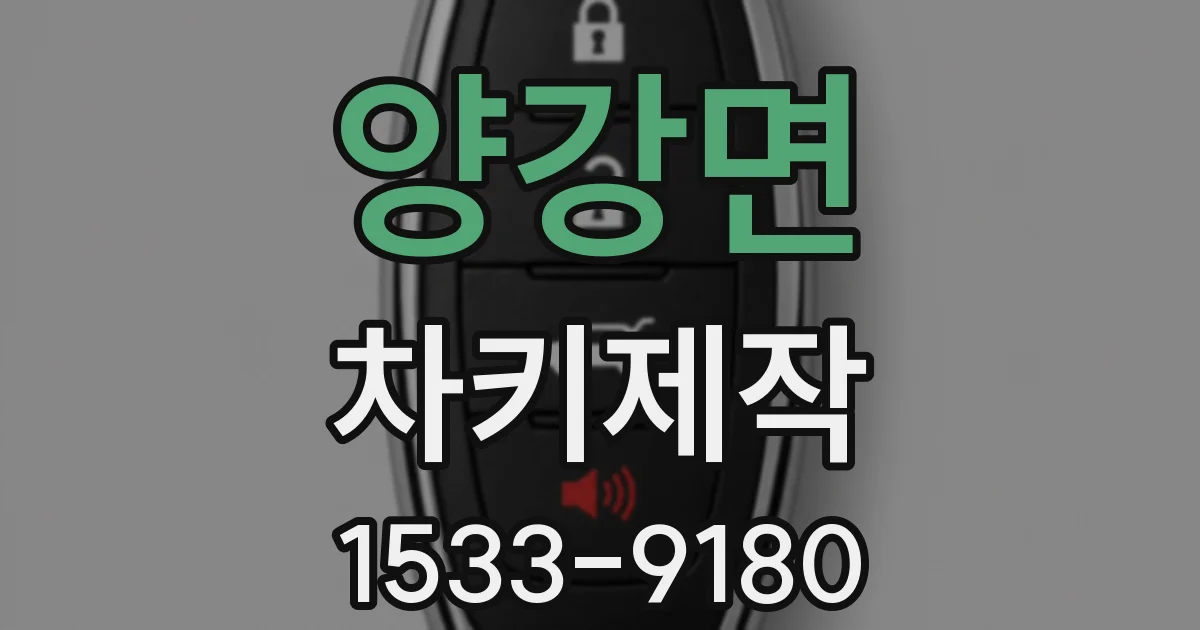 양강면 차키제작