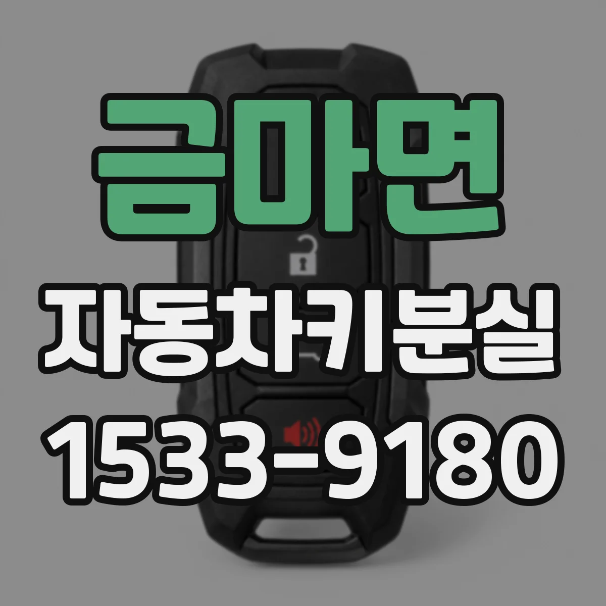 금마면 자동차키분실
