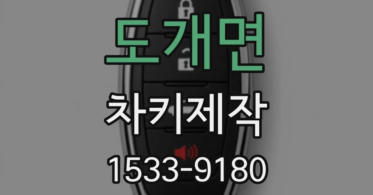 도개면 차키제작