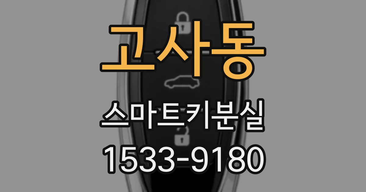 고사동 스마트키분실