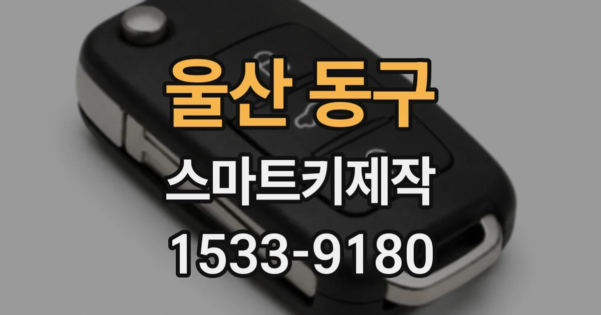 울산 동구 스마트키제작
