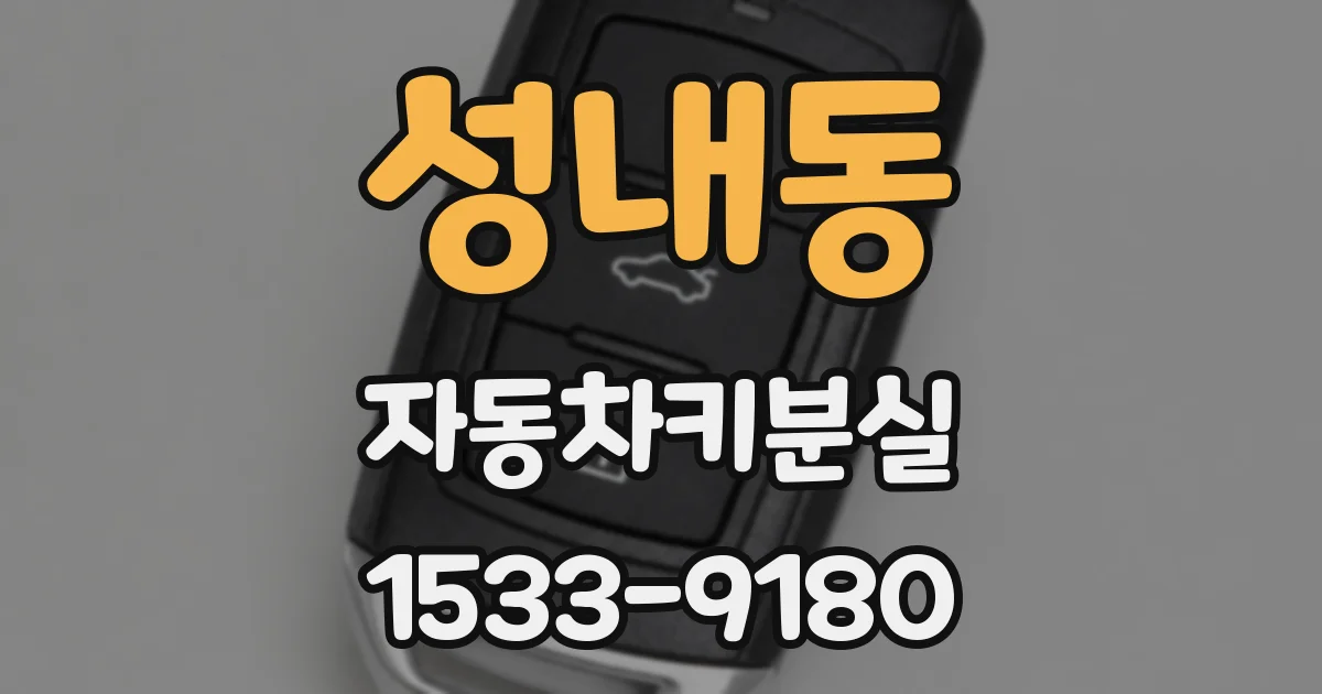 성내동 자동차키분실