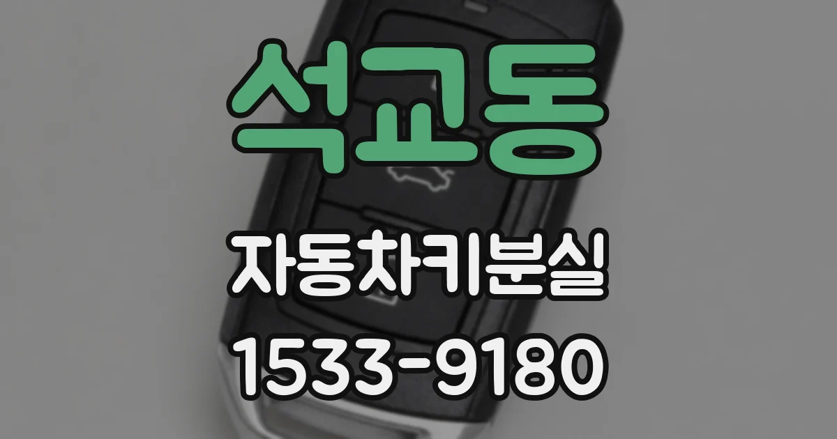 석교동 자동차키분실