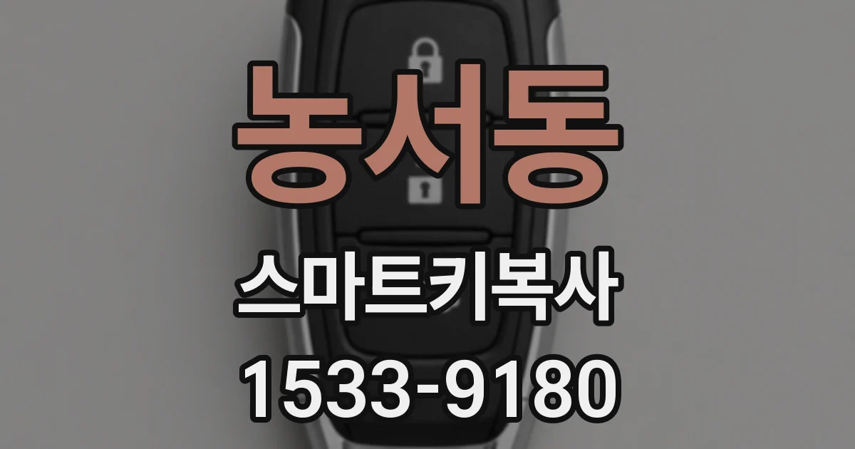 농서동 스마트키복사