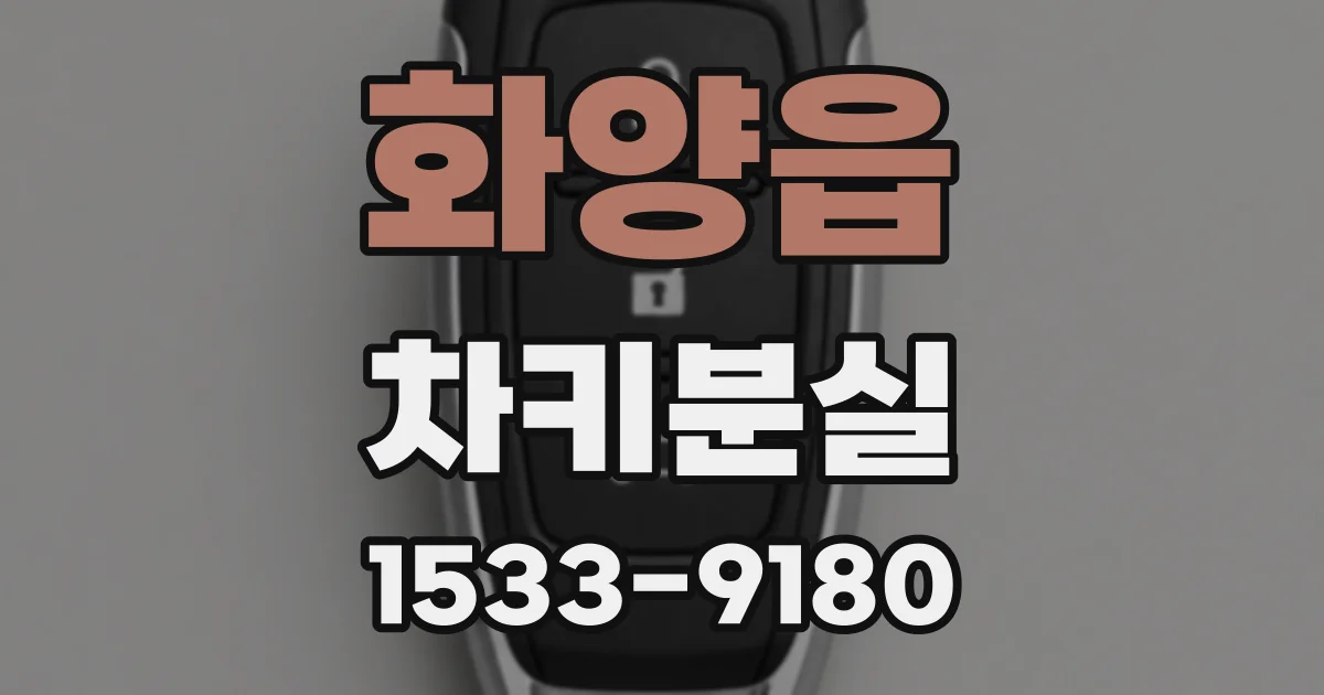 화양읍 차키분실