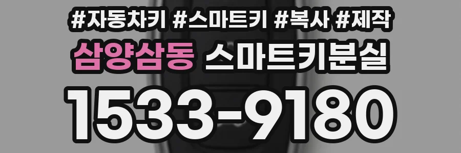 삼양삼동 스마트키분실