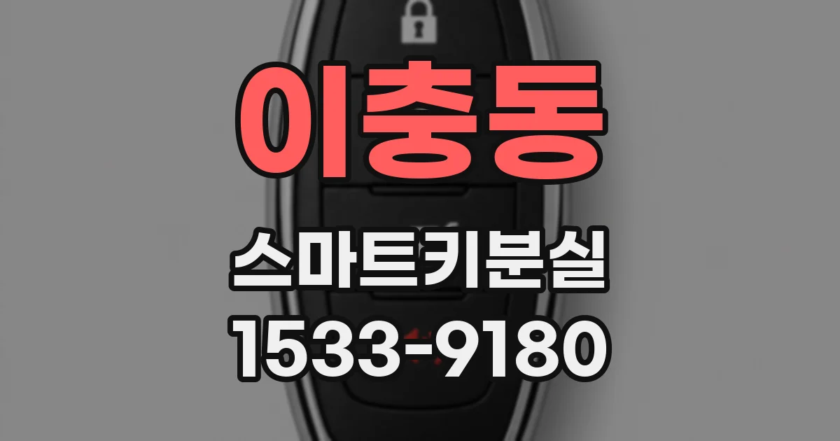 이충동 스마트키분실