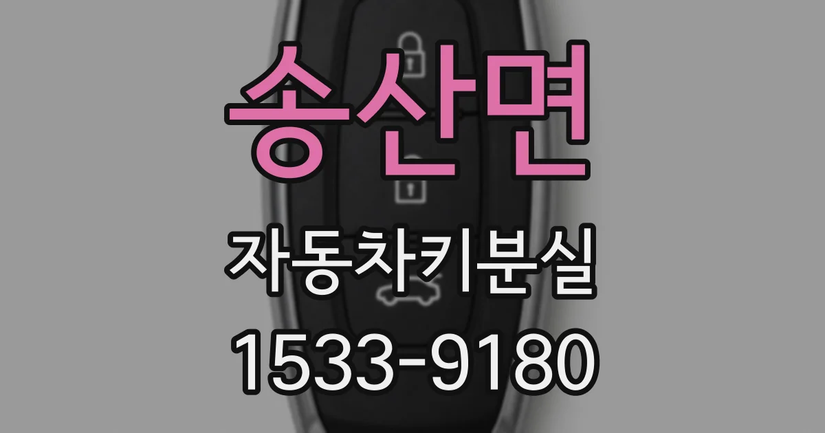 송산면 자동차키분실