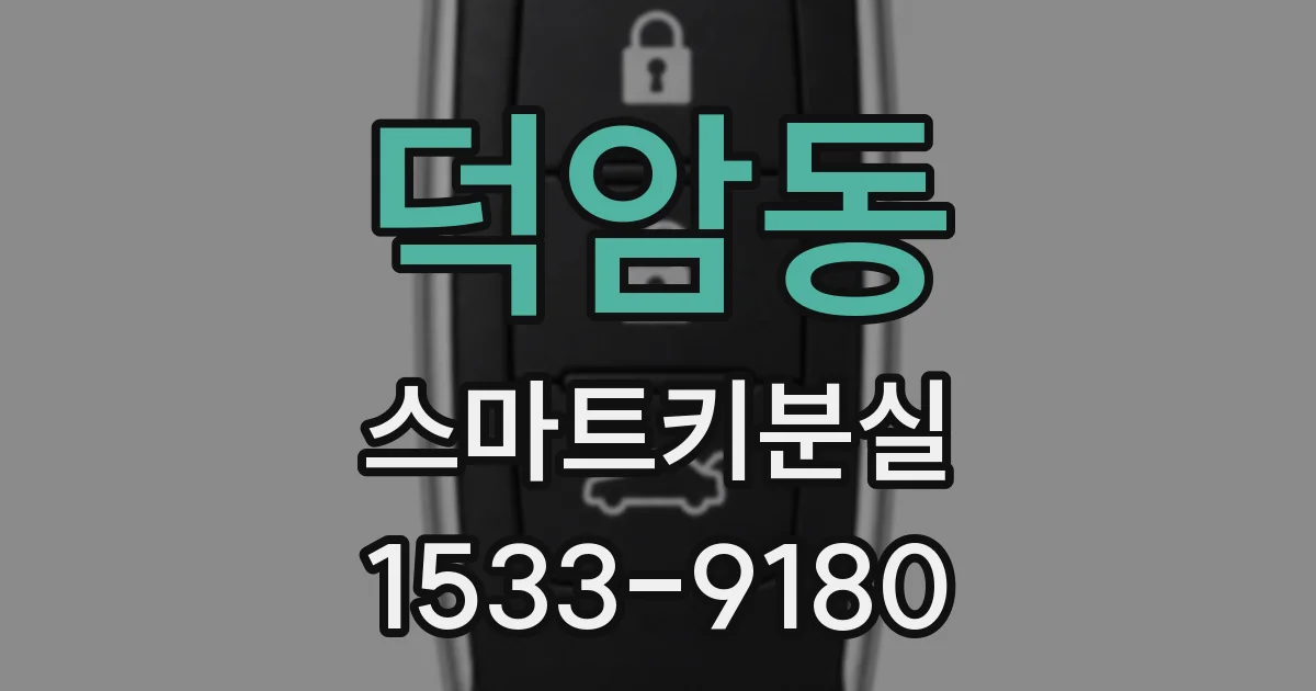 덕암동 스마트키분실
