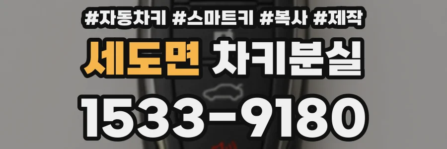 세도면 차키분실