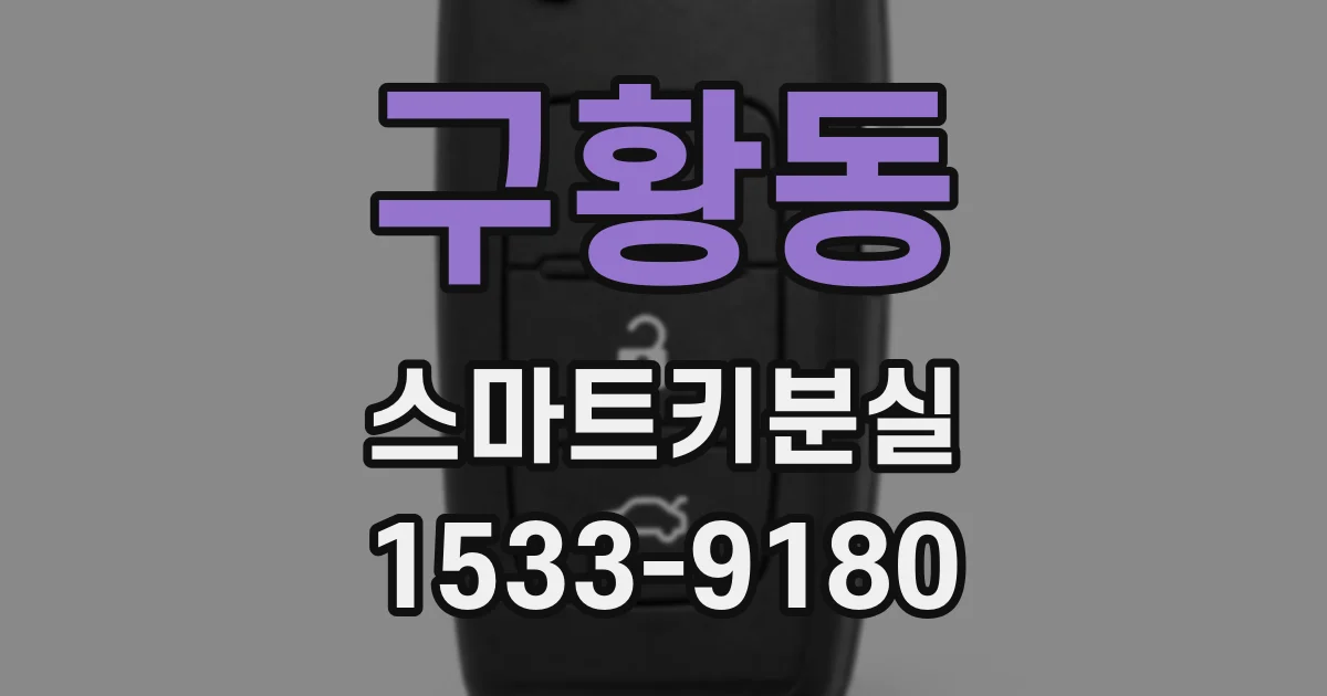구황동 스마트키분실