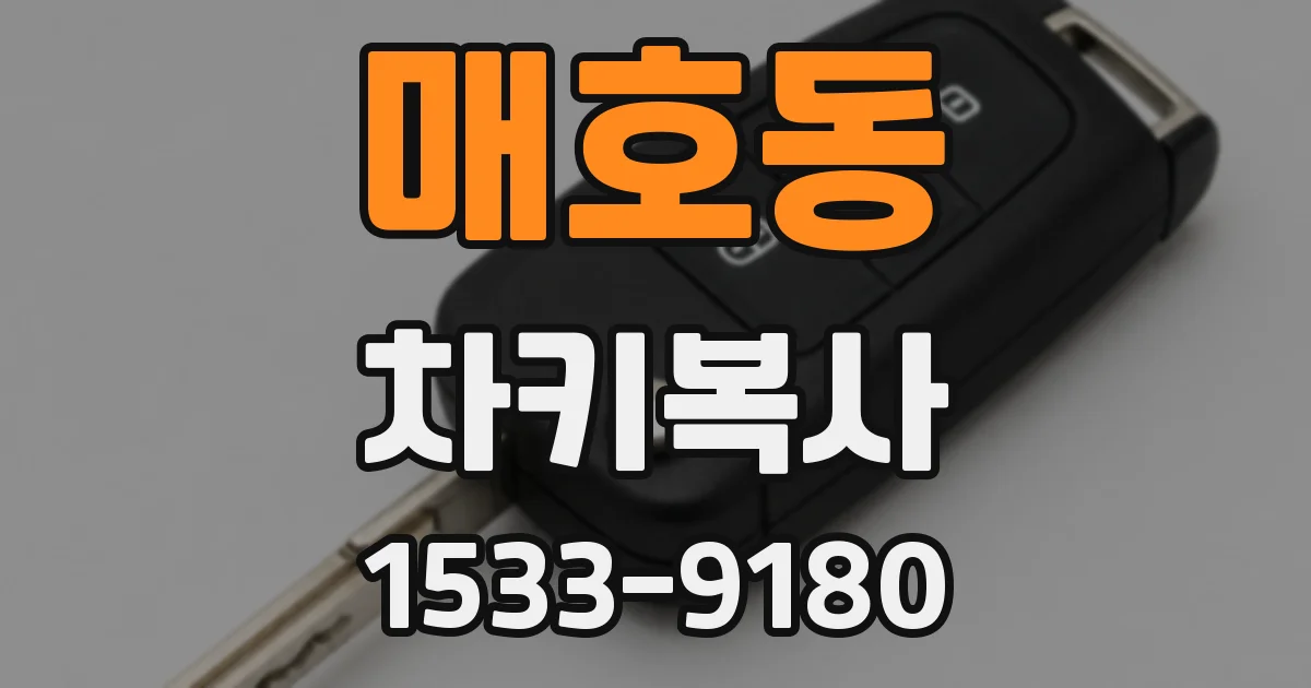 매호동 차키복사