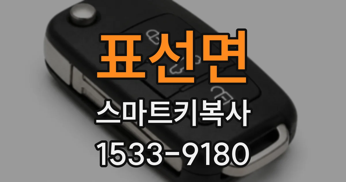 표선면 스마트키복사