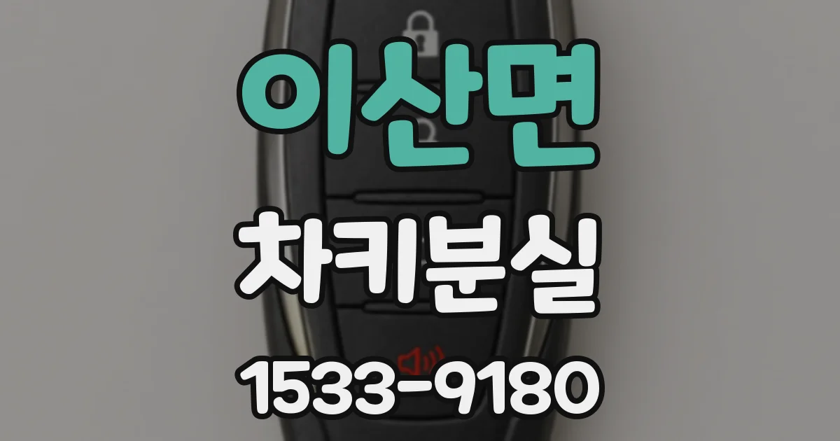 이산면 차키분실