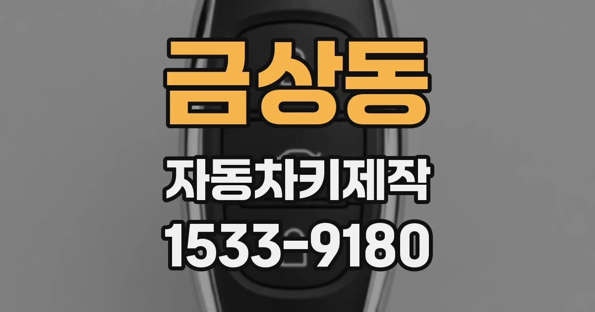 금상동 자동차키제작