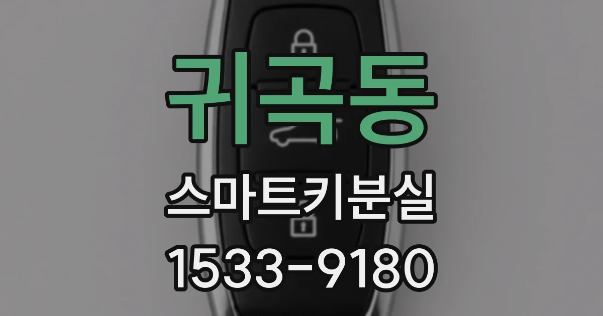 귀곡동 스마트키분실