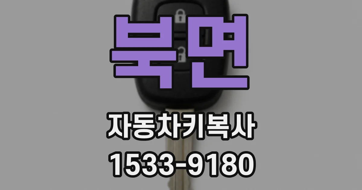 북면 자동차키복사