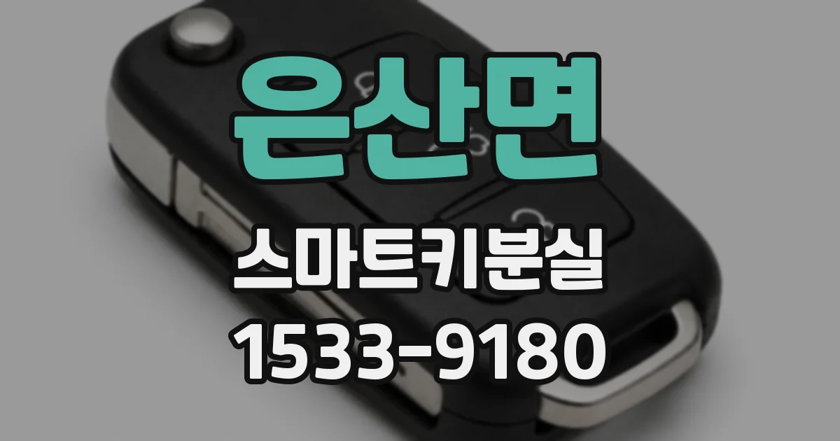 은산면 스마트키분실