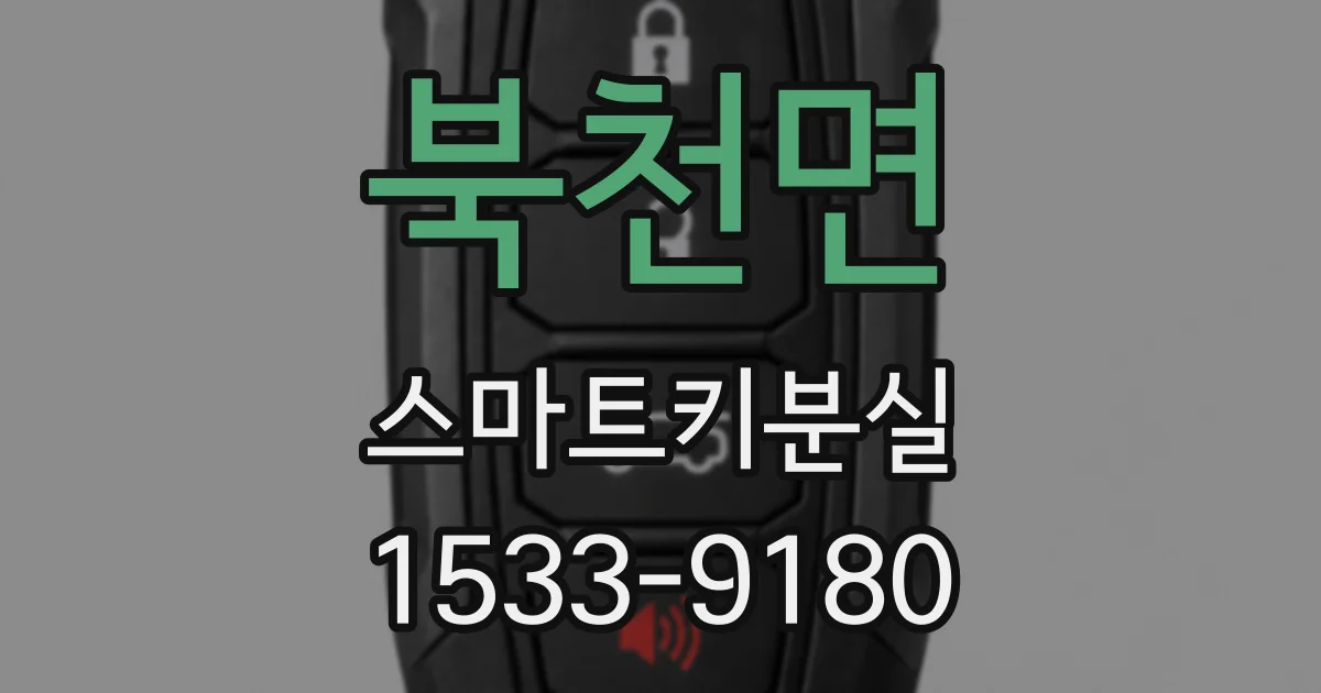 북천면 스마트키분실