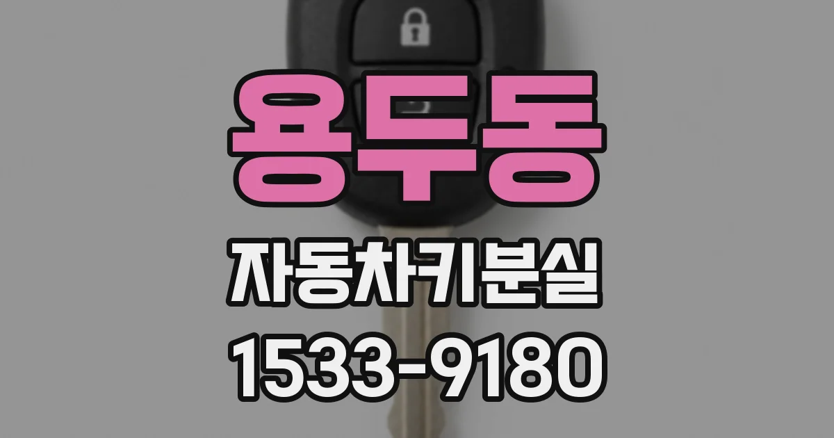 용두동 자동차키분실