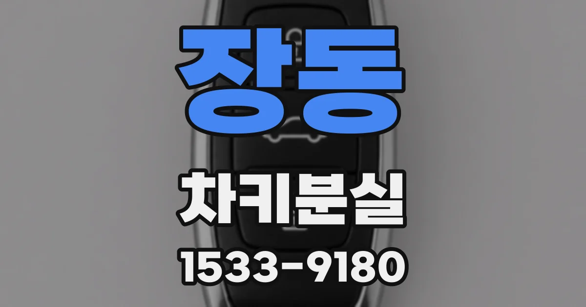 장동 차키분실