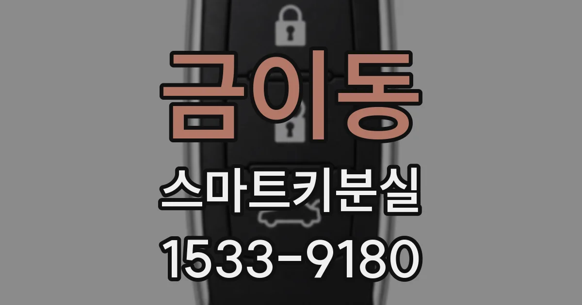 금이동 스마트키분실