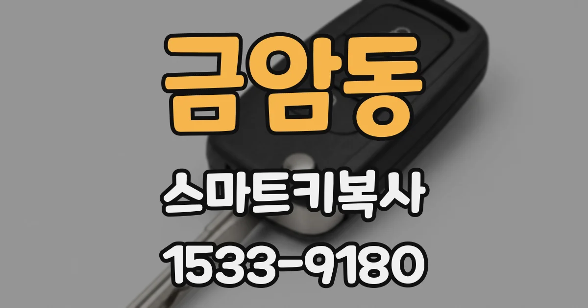 금암동 스마트키복사