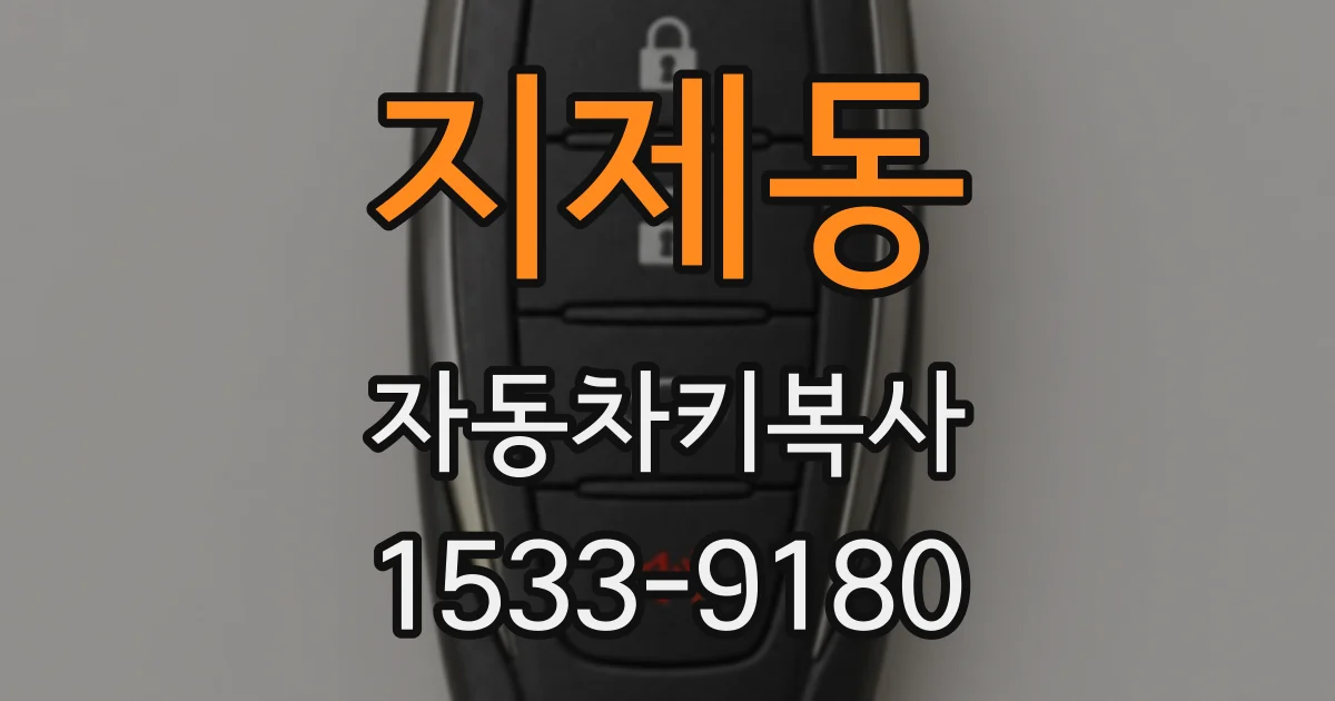 지제동 자동차키복사