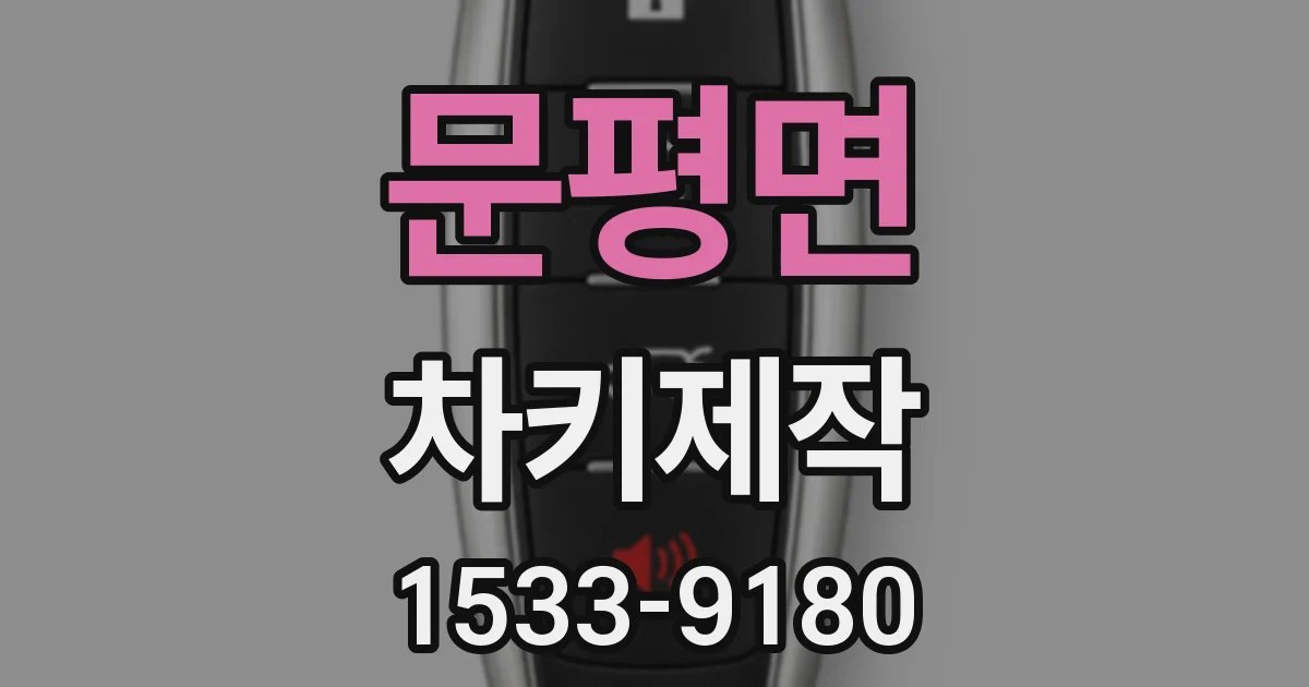 문평면 차키제작