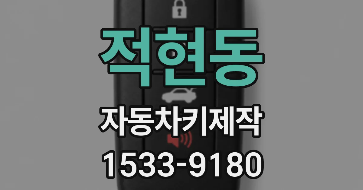 적현동 자동차키제작