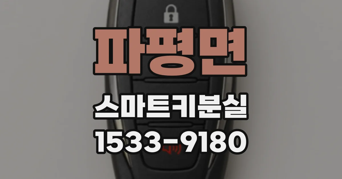 파평면 스마트키분실