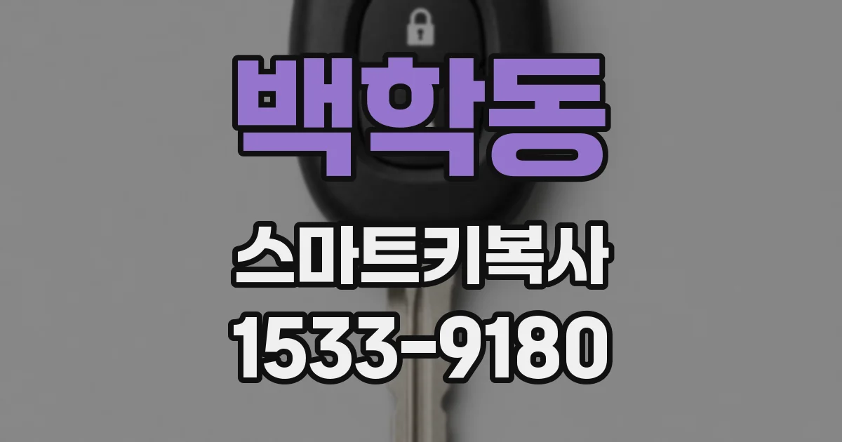 백학동 스마트키복사