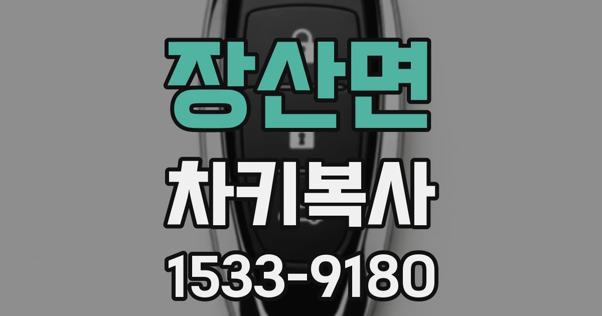 장산면 차키복사