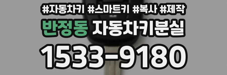 반정동 자동차키분실