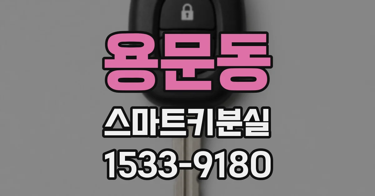 용문동 스마트키분실