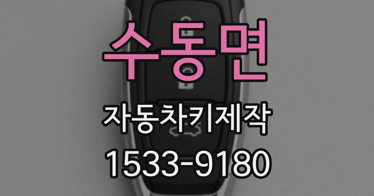 수동면 자동차키제작
