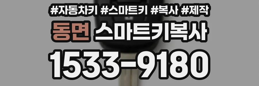 동면 스마트키복사